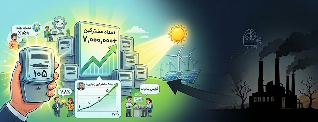 عبور شمار کنتورهای هوشمند از ۷ میلیون دستگاه